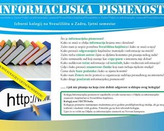 Upisi izbornog kolegija Informacijska pismenost